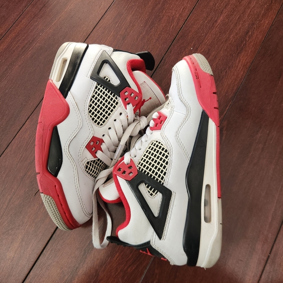 Nike Kids Red and White Sneakers